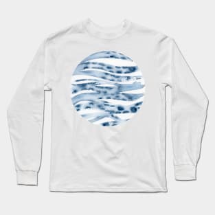 Salty blue (circle) Long Sleeve T-Shirt